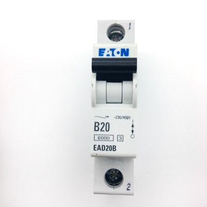 Eaton EAD20B B20 20A 20 Amp MCB Circuit Breaker Type B